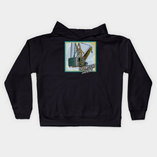 Tower Crane Sky Kids Hoodie